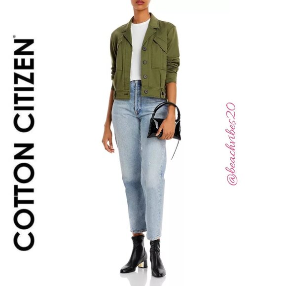 COTTON CITIZEN Distressed Crewneck Tee White Large NWT O-116 - Picture 1 of 11